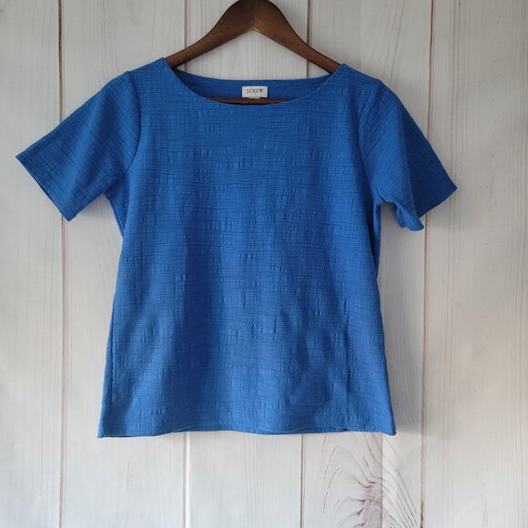 J Crew Women’s Basic Tops, LOT OF 2, XS, Blue/White, Like New Condition, - Picture 1 of 15
